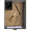 Exacompta 79601E Set di scatole Office by me 3 pezzi nere con portaetichette