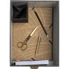 Exacompta 79601E Set di scatole Office by me 3 pezzi nere con portaetichette