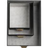 Exacompta 79601E Set di scatole Office by me 3 pezzi nere con portaetichette