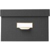 Exacompta 79601E Set di scatole Office by me 3 pezzi nere con portaetichette