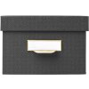 Exacompta 79601E Set di scatole Office by me 3 pezzi nere con portaetichette