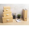 Exacompta 79602E Set di 3 scatole portaoggetti Office by me Beige