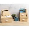 Exacompta 79602E Set di 3 scatole portaoggetti Office by me Beige