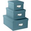 Exacompta 79603E Set di 3 scatole Office by Me blu-verde