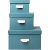 Exacompta 79603E Set di 3 scatole Office by Me blu-verde
