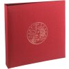 Album per monete Exacompta 96105E rosso bordeaux 24,5x25cm in similpelle per 215 monete