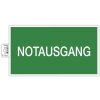 Exacompta 67004B Cartello autoadesivo per uscita di emergenza verde bianco 35 cm