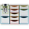 Cassettiera Exacompta STORE BOX MULTI 11 cassetti aperti Bianco/Arlecchino