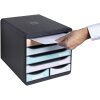 Cassettiera Exacompta BIG BOX MAXI 6 cassetti aperti Aquarel assortiti