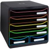 Cassettiera Exacompta BIG BOX MAXI 6 cassetti aperti Nero Ufficio Nero
