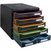 Cassettiera Exacompta BIG BOX MAXI 6 cassetti aperti Nero Ufficio Nero
