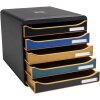 Cassettiera Exacompta Big Box a 5 cassetti Neo Deco colori assortiti