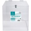 Exacompta 89158D Urna acrilica chiudibile 25 x 25 cm trasparente con coperchio