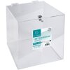 Exacompta 89158D Urna acrilica chiudibile 25 x 25 cm trasparente con coperchio