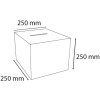 Exacompta 89158D Urna acrilica chiudibile 25 x 25 cm trasparente con coperchio