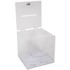 Exacompta 89058D Urna 21cm con coperchio rimovibile in cristallo acrilico trasparente