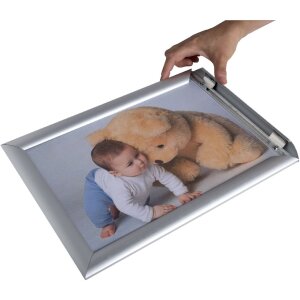 Exacompta 8294358D Cornice per poster da parete in alluminio A2 Exacryl argento