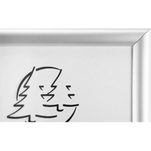 Exacompta 8294358D Cornice per poster da parete in alluminio A2 Exacryl argento