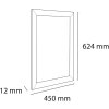 Exacompta 8294358D Cornice per poster da parete in alluminio A2 Exacryl argento