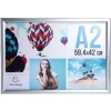 Exacompta 8294358D Cornice per poster da parete in alluminio A2 Exacryl argento
