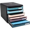 Exacompta 309606D Cassettiera Big Box 5 cassetti colori Scandi assortiti
