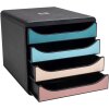 Cassettiera Exacompta Big Box 4 cassetti Skandi colori A4 A4+
