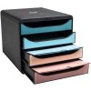 Cassettiera Exacompta Big Box 4 cassetti Skandi colori A4 A4+