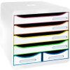 Cassettiera Exacompta BIG BOX MAXI Bianco Arlecchino 6 cassetti per A4 e A4+
