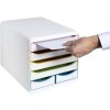 Cassettiera Exacompta BIG BOX MAXI Bianco Arlecchino 6 cassetti per A4 e A4+