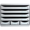 Cassettiera Exacompta STOREBOX 7 cassetti aperti Office grigio chiaro