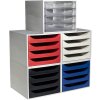 Exacompta 228323D Cassettiera ECOBOX con 4 cassetti in cristallo
