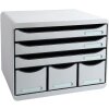 Cassettiera Exacompta STOREBOX 6 cassetti aperti Office grigio chiaro