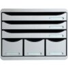 Cassettiera Exacompta STOREBOX 6 cassetti aperti Office grigio chiaro