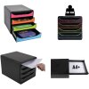 Cassettiera Exacompta Big Box 4 cassetti aperti Iderama blu royal