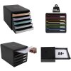 Iderama 3097203D Cassettiera Big Box Plus 5 cassetti aperti blu royal