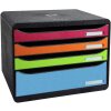 Iderama 315798D Cassettiera Big Box Plus formato orizzontale 5 cassetti aperti