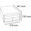 Exacompta 3117213D SMALL-BOX a 3 cassetti Bianco lucido