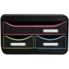 Exacompta 311914D SMALL-BOX a 3 cassetti Nero Ufficio Nero Arlecchino