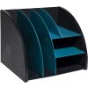 Exacompta 394505D Organizzatore da tavolo Neo Deco nero blu verde