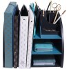 Exacompta 394505D Organizzatore da tavolo Neo Deco nero blu verde