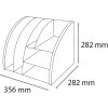 Exacompta 394606D Organizzatore da tavolo Skandi Blu Pacifico Nudo
