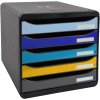 Exacompta 3094202D Cassettiera Big Box Plus 5 cassetti Bee Blue