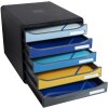 Exacompta 3094202D Cassettiera Big Box Plus 5 cassetti Bee Blue