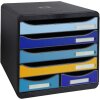 Exacompta 3124202D Cassettiera BIG BOX MAXI 6 cassetti Bee Blue