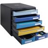 Exacompta 3124202D Cassettiera BIG BOX MAXI 6 cassetti Bee Blue