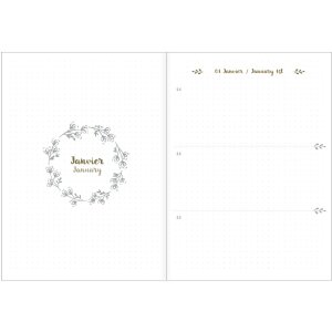 Quo Vadis Life Journal Marrone 15x21 cm Carta Clairefontaine