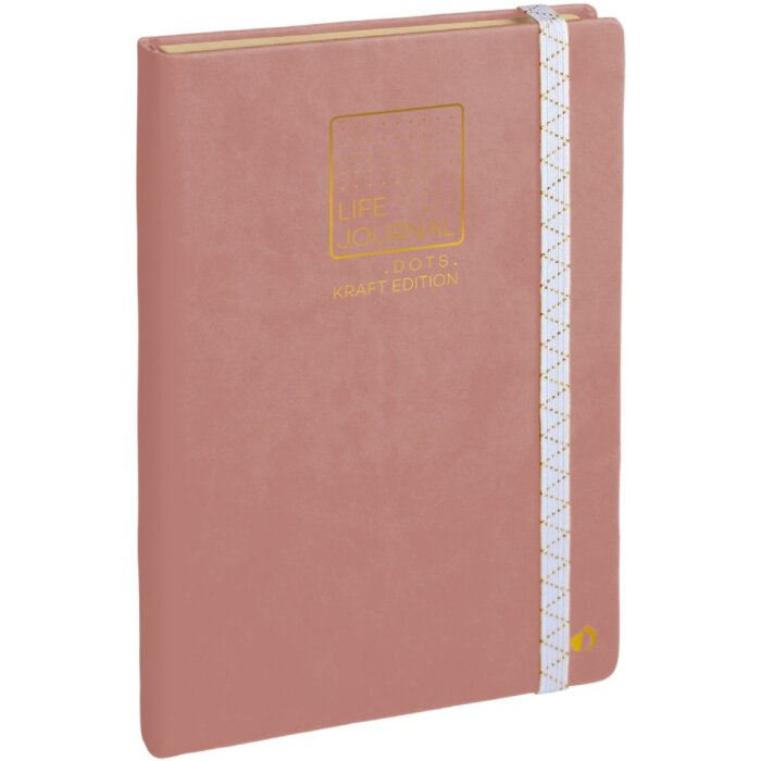 Quo Vadis Life Journal Dots Rosa chiaro 15x21cm Clairefontaine Carta Kraft Edition
