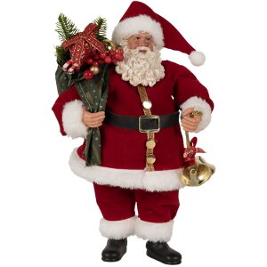 Clayre & Eef 65597 Decorazione Babbo Natale Rosso...