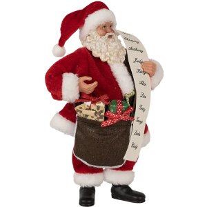 Clayre Eef Babbo Natale decorazione 27 cm plastica rossa...