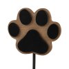 Clayre & Eef 65735 Gancio da parete zampa di cane legno marrone metallo 9x5x14 cm stile country